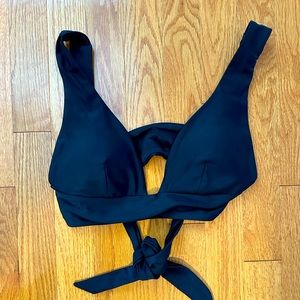 Black halter push up swim bikini. Size S